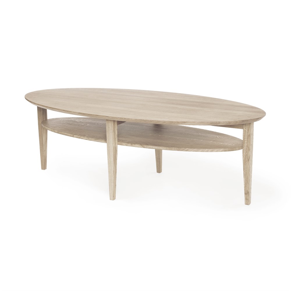 TANGO soffbord ellips 160 vitoljad ek